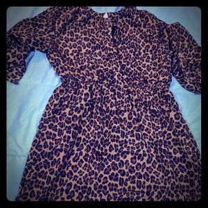 Old Navy leopard print dress size large